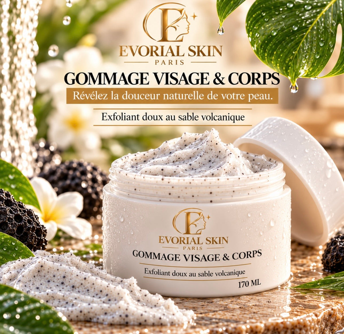 Gommage Doux Visage & Corps au Sable Volcanique