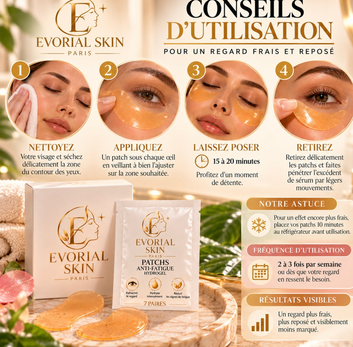 Anti-Fatigue Hydrogel Eye Patches