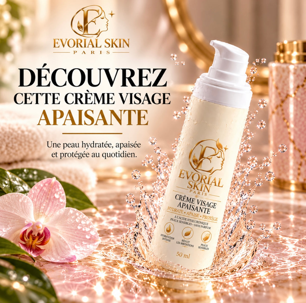 Crème Visage Apaisante 50 ml | Evorial Skin