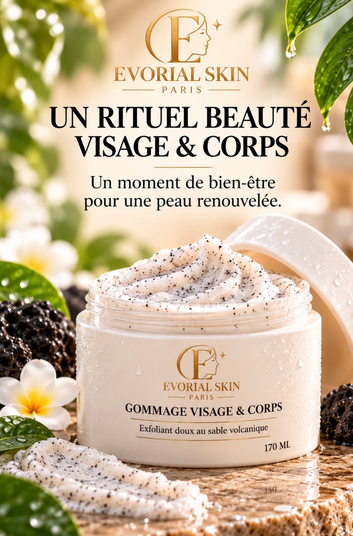 Gommage Doux Visage & Corps au Sable Volcanique