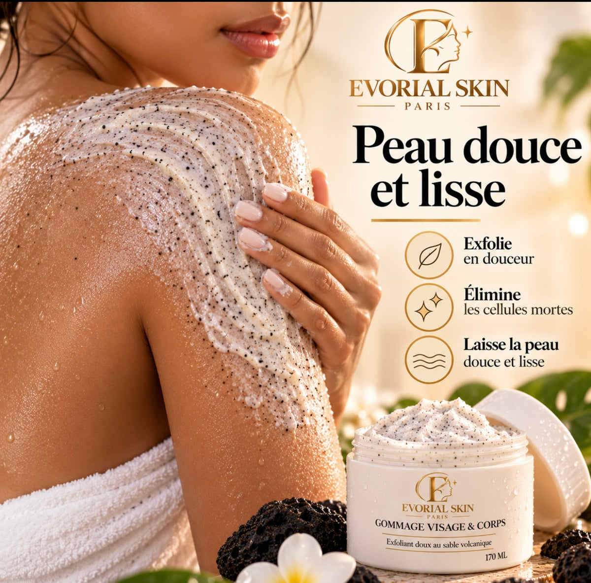 Gommage Doux Visage & Corps au Sable Volcanique