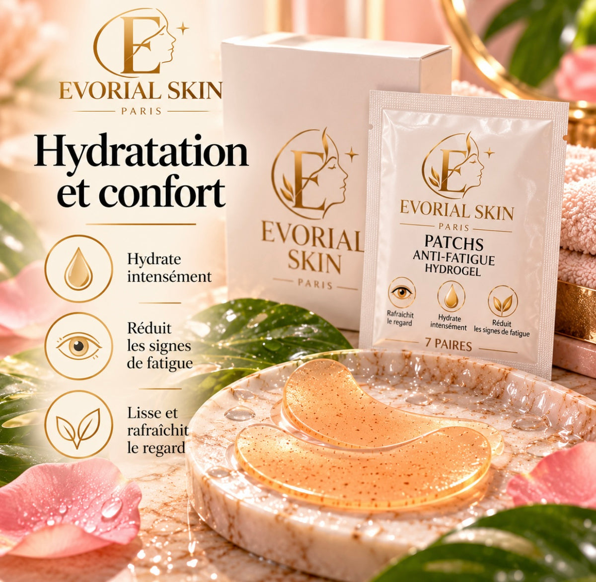 Anti-Fatigue Hydrogel Eye Patches